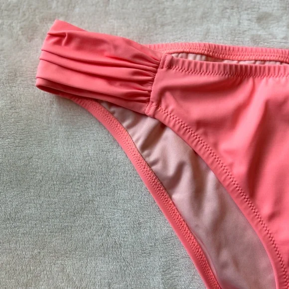 Victoria Secret Bikini Bottom Coral Beach Vacation Women’s Size Large - Picture 4 of 13